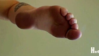 Lilly displays her pointed toes