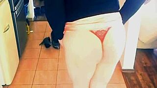 Veronica the tranny babe trains solo with dildo in cute roleplay