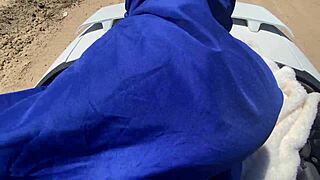 class hoe graduates with deepthroat on monster cock in car