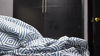 In The Bedroom, The Curvy Colombian Stepdaughter Seduces Her Horny Stepfather With Panties And Licks. Their Cute Couple Compilation Shows Chubby Latina Beauty In Dorm Action.