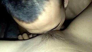 Thai guy TAKES friend's PRETTY shaved pussy for first time CREAMPIE orgasm in wet tight hole