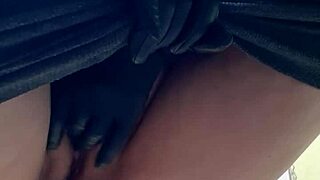 I caught my real teacher masturbating at school with big tits and clit?