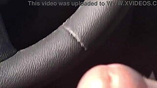 handjob in car while seeking info with hard cock 🚗🍆