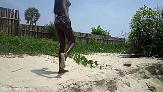 Hot skinny African village not even surprised to get fuck unexpectedly!