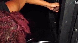 slut enjoys wild fun at the glory hole with group action