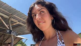 Walking With Hot Cum On My Face On Public Beach Full Of People Makes Me Feel Alive Cumwalk