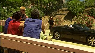 Watch Eva Angelina Deepthroat And Fuck That Thick Dick Outdoors In Fishnets And Heels!