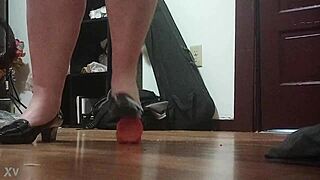 crushing that cock with heels feels so intense and thrilling