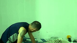 Enteado, you caught madrasta masturbating her tight asshole with that big cock nearby