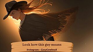 Look how this guy moans with his boyfriend in that erotic solo orgasm.