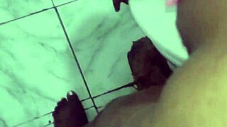 this amateur black latina takes deepthroat blowjob and anal banging in lingerie with saggy tits