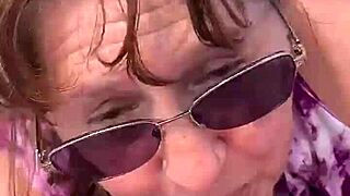 nicebigddd casually sucks dick outdoors in public with her natural tits out