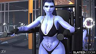 I feel so overwhelmed by Widowmaker getting wildly fucked in this intense creampie with big cock