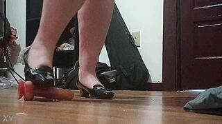crushing that cock with heels feels so intense and thrilling