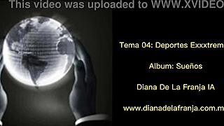 Deportes exxxtremos - diana de la franja at bar night club with desk dancing!