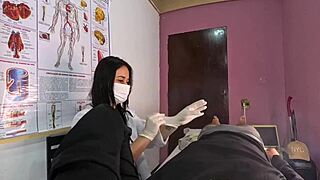 Ereção inesperada na frente da enfermeira, want to see big cock blowjob cumshot dirty talk with latina nurse?