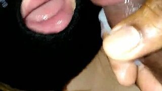 Bbc Delivers Monster Cumshot in Deepthroat Blowjob from Fat Amateur