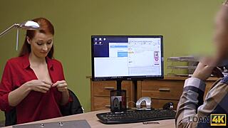 Loan4k: Isabella offers her shaved vagina for fucking to get that big loan 😏