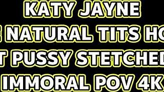 Katy Jaynes shows off her huge natural tits