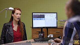 Loan4k: Isabella offers her shaved vagina for fucking to get that big loan 😏