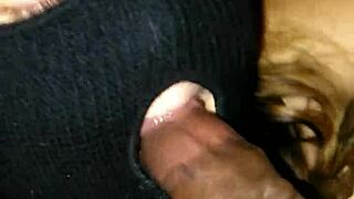 Bbc Delivers Monster Cumshot in Deepthroat Blowjob from Fat Amateur