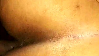 Asian couple does doggystyle sex with cum in mature pussy
