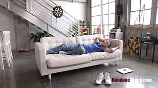 Time to punish this stealing slut with rough bondage and spanking!