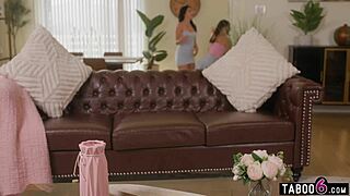 Lesbian Teen Babysitters Caught By Milf Client In Strapon Threesome. Emotions Run High As They Explore Desires Together