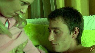 slim boy fingers and fucks horny teen herania ts shaved tight ass in doggystyle position