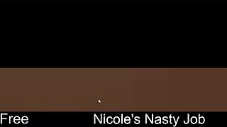 Nicole handles nasty job tasks in erotic interactive game with wild challenges