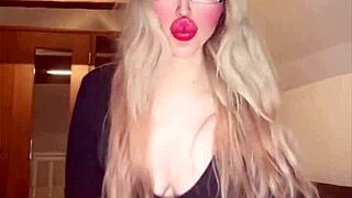 whoa, belly dancer goddess dominates with blowjob in fetish vid with music and glasses 😏💃