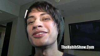 The teen blasian stripped down before getting pounded hard by hung Mexican Derek Forreal in the hood