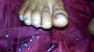 ebony foot job