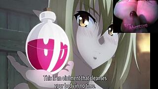 the lucky guy summons to another world and fucks 3 hotties with bbc on big natural tits in isekai harem monogatar episode 2