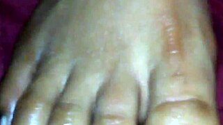 ebony foot job