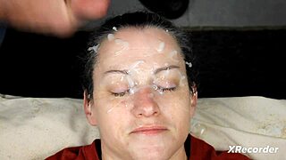 Compilation featured another bukkake facial with huge cumshots and dirty talk.