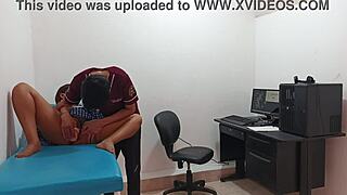 Horny 18 year old teen gets her pussy fucked by perverted doctor in hospital setting