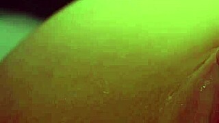 Hot amateur pussy licking closeup with wet lips and muff diving action