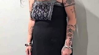 that cute little 18+ girl teases in heels and pantyhose so playfully