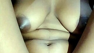 panties stay on while cute girl shows off beautiful tits in scene