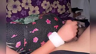 Blonde College Nerd Girlfriend in Dress and Socks Gets Penetrated in Mexican Homemade Video at Night!