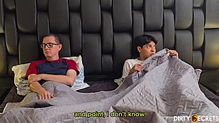 i secretly fuck my stepsister right next to my stepfather in bed part 1