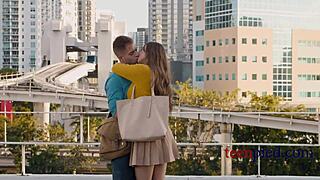 british curvy teen 18+ with big ass has office sex at work