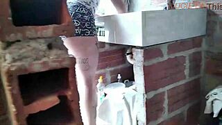 Italian Teen Spanked And Fucked On Balcony In Dress. She Gives Blowjob And Gets Cumshot In Homemade Scene.