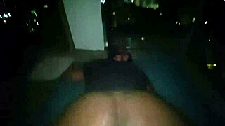Los Angeles Balcony Fuck Caught with Big Ass Moaning and Big Black Cock Penetration Leading to Orgasm