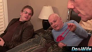 Blonde wife gets fucked hard in front of her watching husband