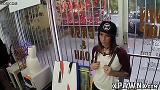 broker pays cutie for sucking his huge cock