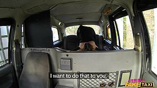 I Feel So Thrilled As British Milf Brunette Gives Rimjob And Fingers Ass In Fake Taxi