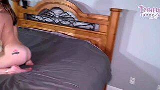 uh, i-i love how nasty breezy bri gets when mature guys like seth brogan lick her big puffy pussy lips and inseminate her wet cunt with creampie after missionary fucking and ball licking in lingerie on the bed.