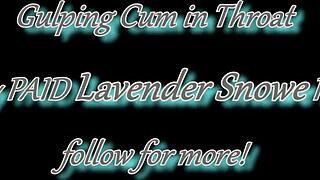 Wednesday Gives Sloppy Facefuck With Creampie Cumshot